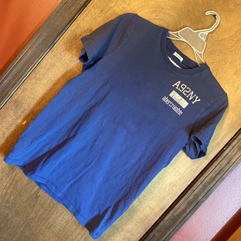 Kids Abercrombie Muscle Tee with football theme